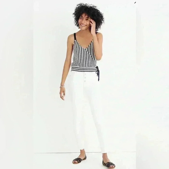 Madewell Finale Stripe Faux Wrap Tank - Picture 2 of 12